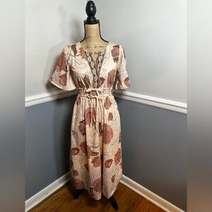 Spartina 449 Floral Meghan Midi Dress XS